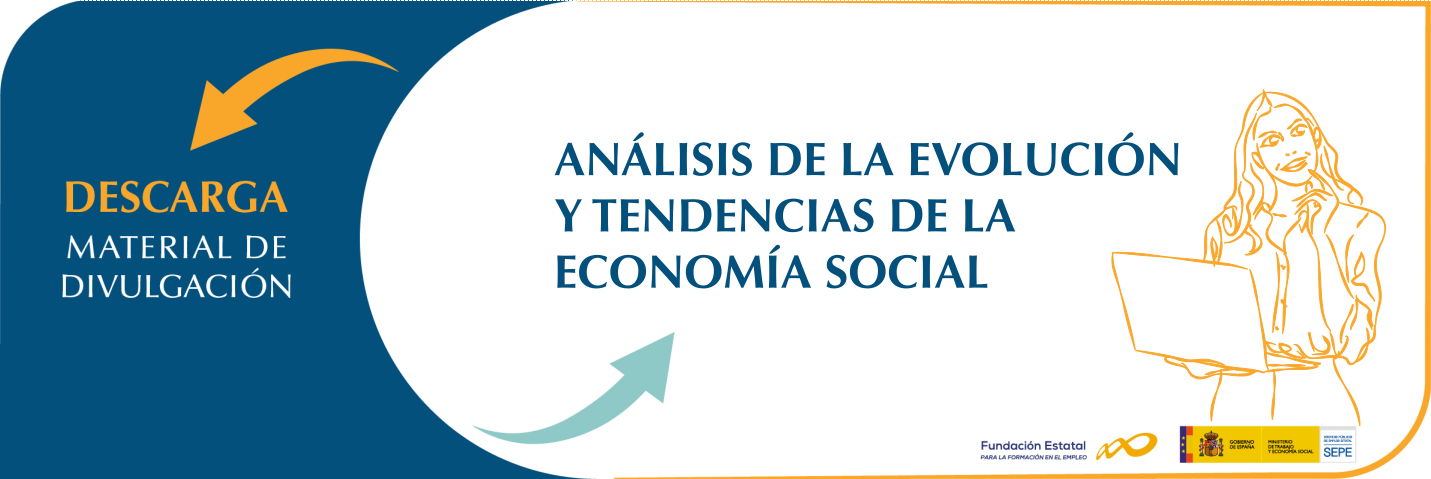 Banner de la página donde se alojan recursos relativos al Análisis de la evolución y tendencia de la Economía Social