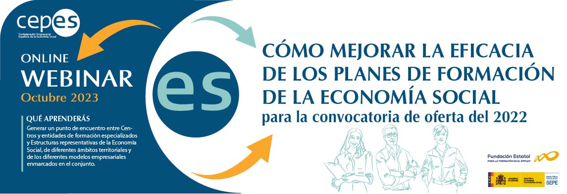 Banner del Webinar Cómo desarrollar formación accesible para colectivos específicos de la Economía Social